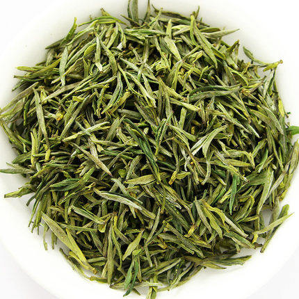 绿月安徽岳西翠兰翠尖 2022新茶叶绿茶罐装礼盒 国宾礼茶一级100g