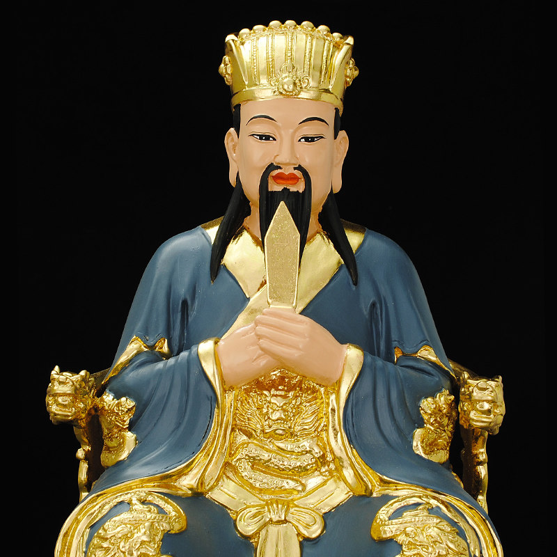 天师全铜定制许天师之一四大许真君坐像真君妙济摆件