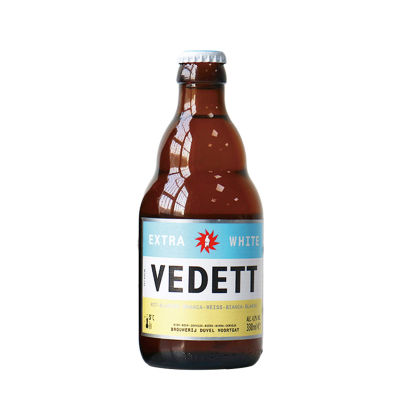 整箱行货比利时进口白熊啤酒vedett小麦精酿啤酒白熊330ml*24前红