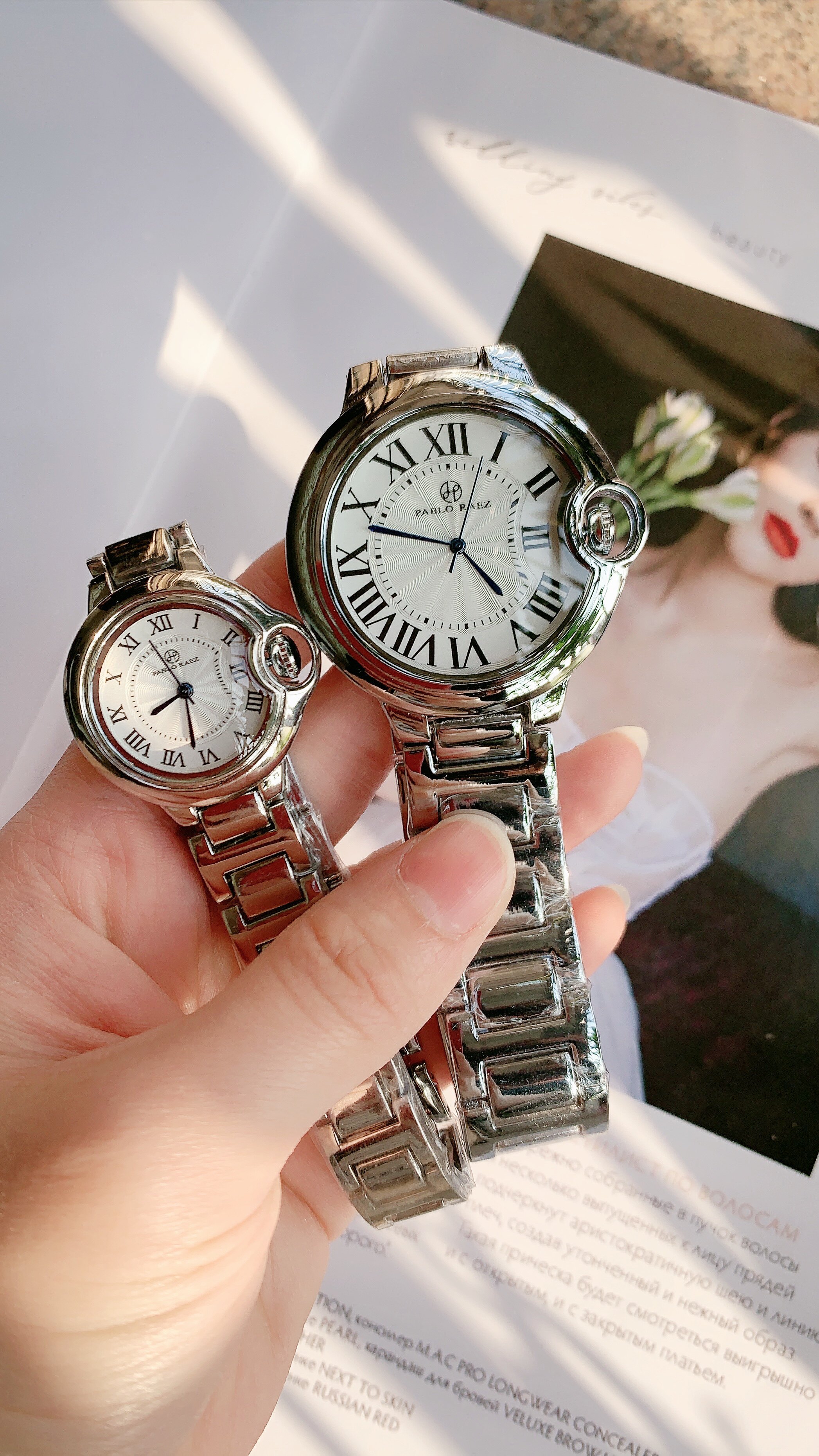 pablo raez时尚女士石英表男士休闲百搭手表经典气质ins风包邮