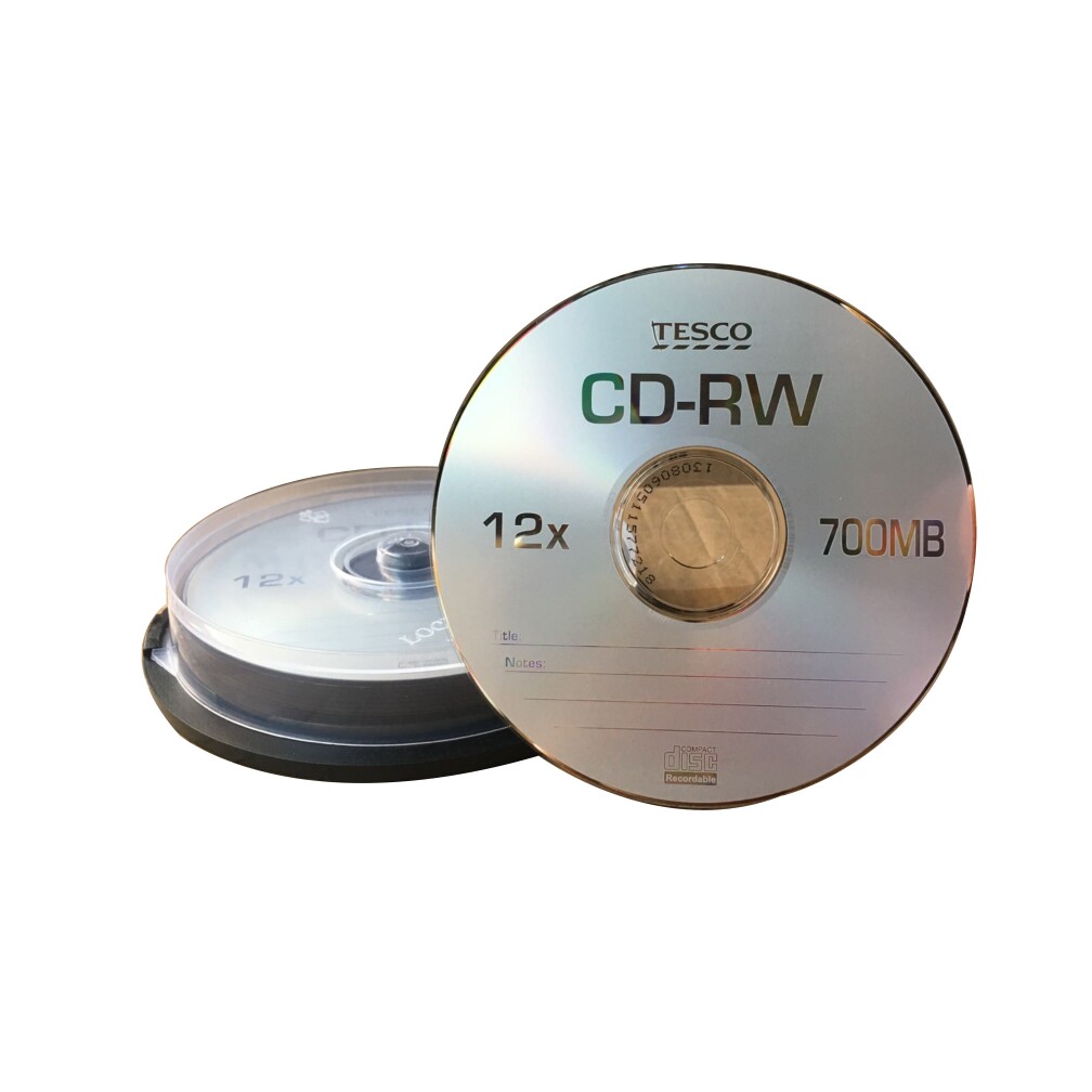 铼德 惠普cd-rw12x反复可擦写刻录光盘10片桶装空白光碟 包邮