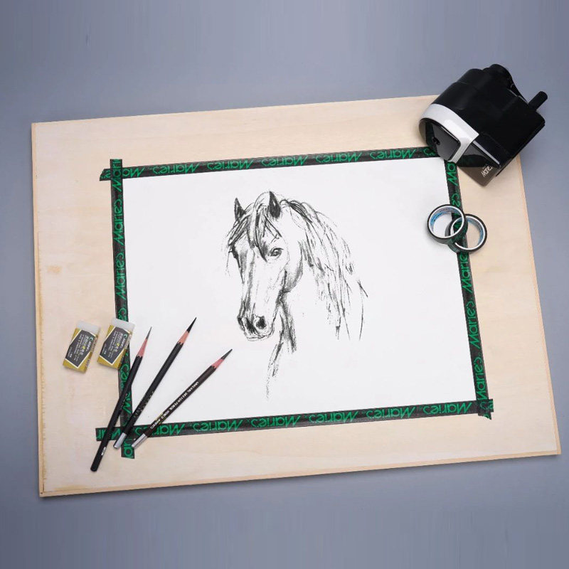 画板马利写生速写水粉素描画架实心加厚实木画板