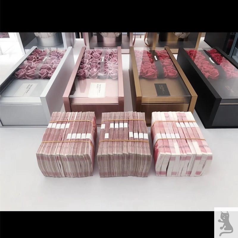 有钱花生生日装饰礼盒网红可以放钱花束包装创意礼盒