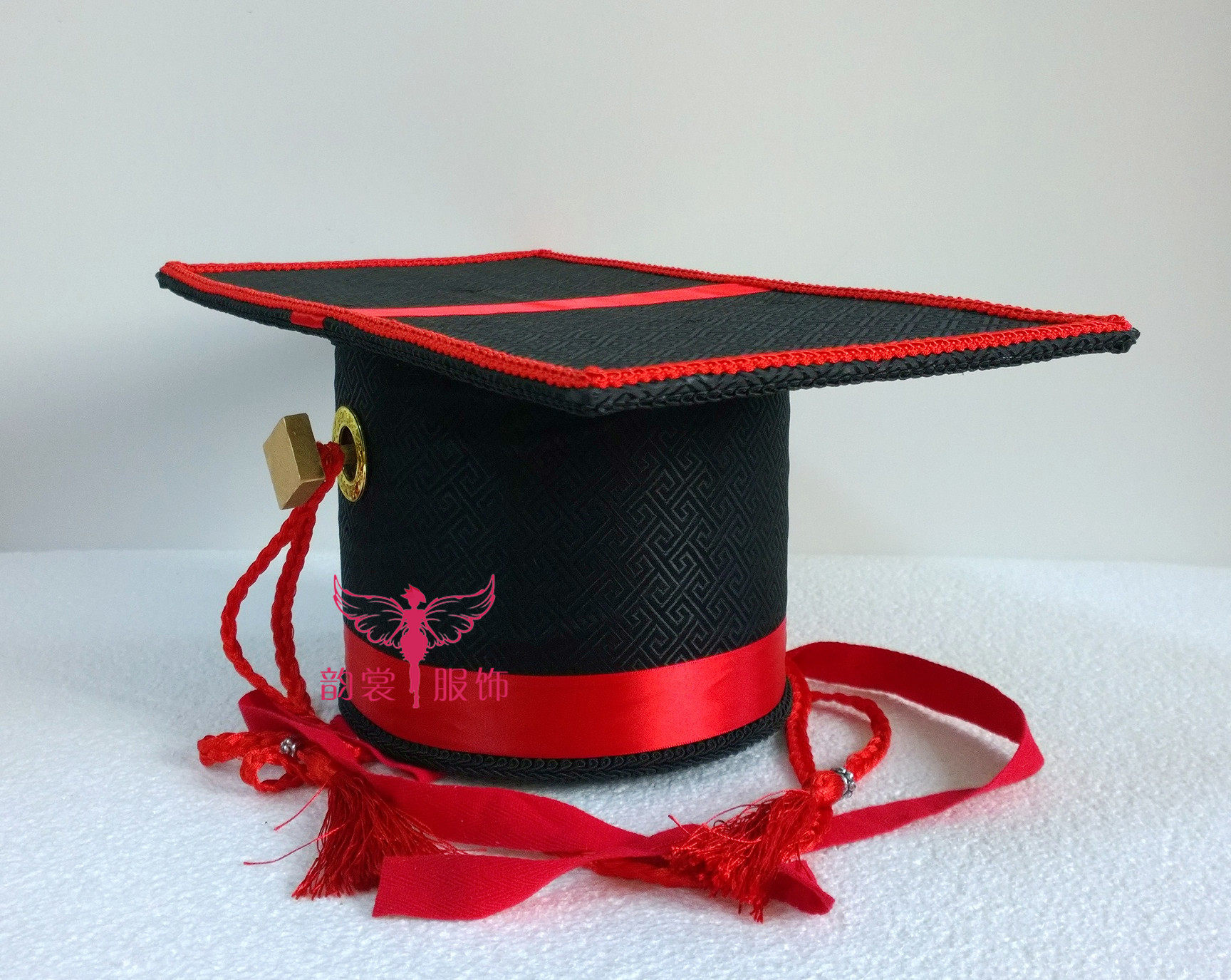 古装端玄礼发婚礼中式冠爵服玄汉服制昏帽周发饰