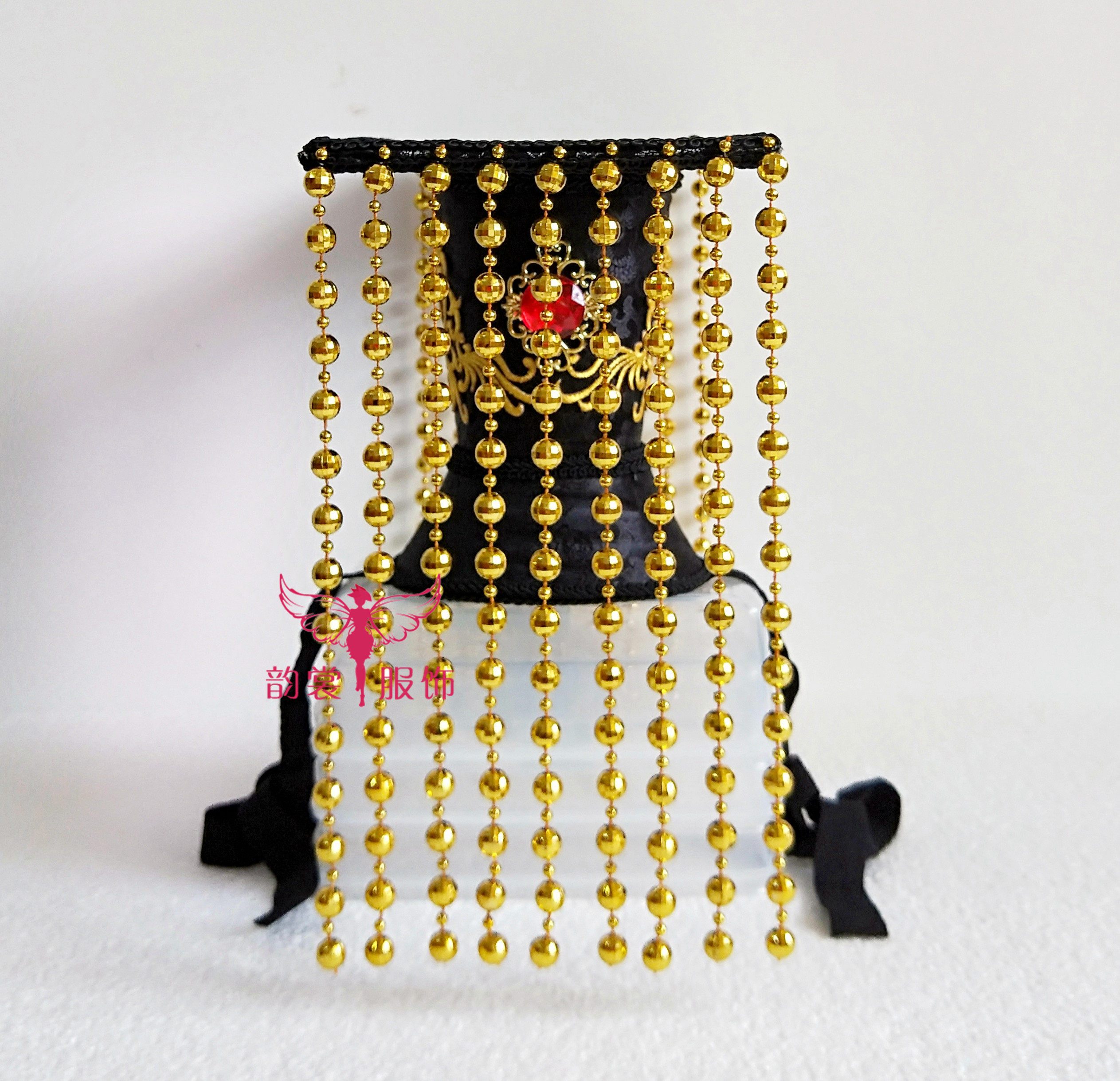 皇帝古装汉朝平天冠朝冠珠珠帘冠汉头冠帝王发饰