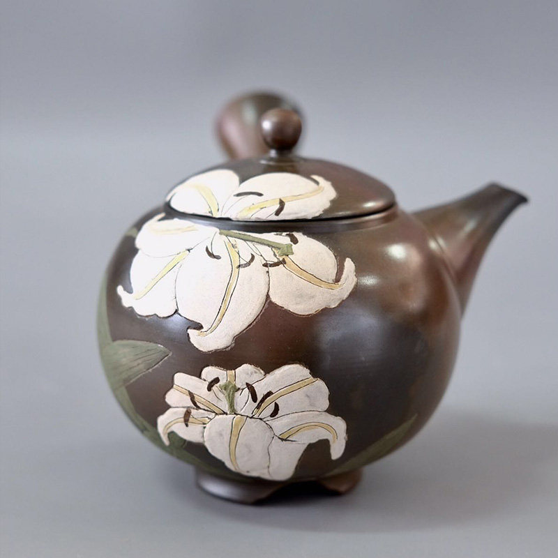 茶壶名家日本常滑烧梅原宗宗弘作急毫升日式收藏茶壶