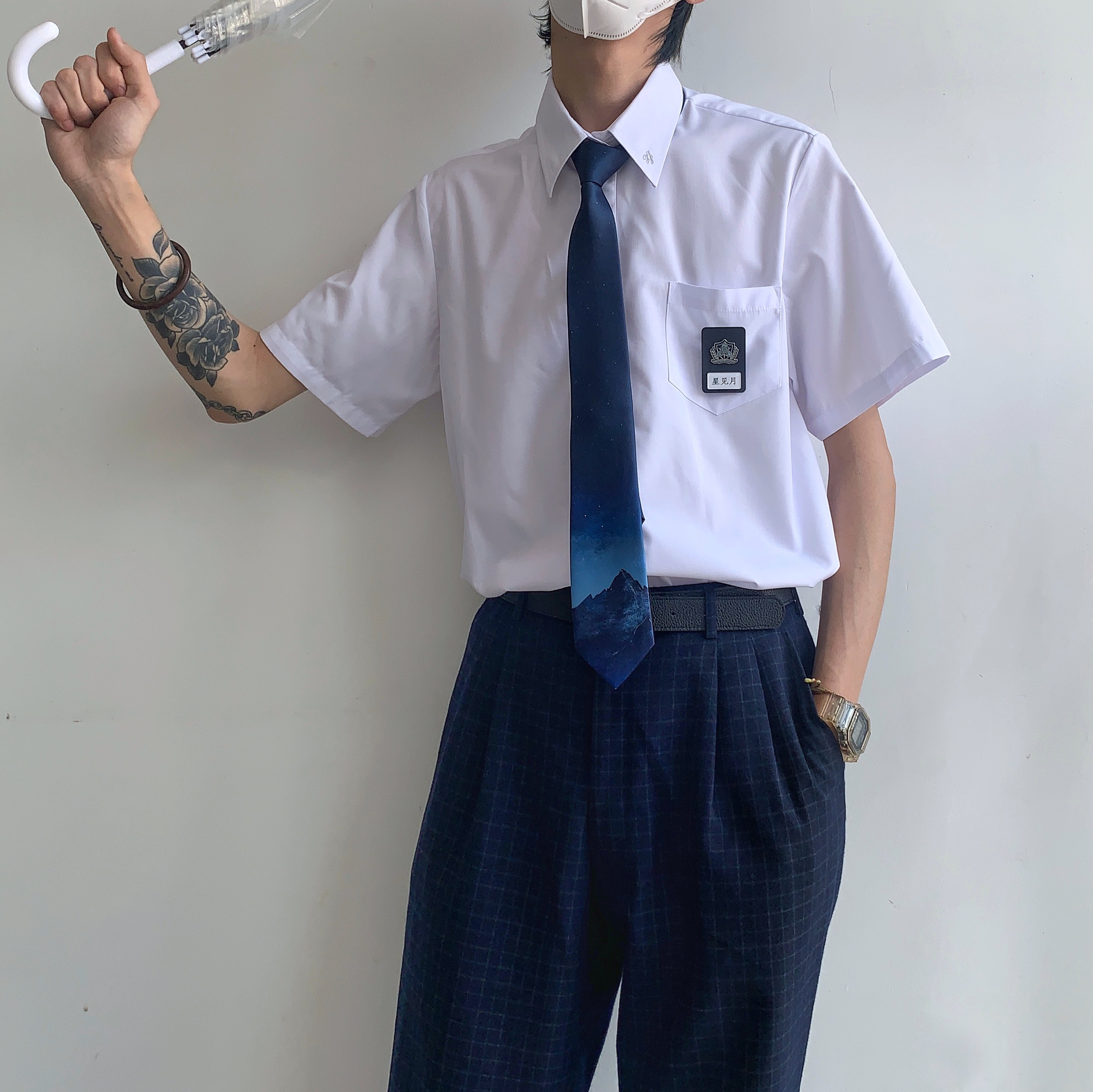 领带现货掉落无人之境秋山原创jkdk制服日系领带