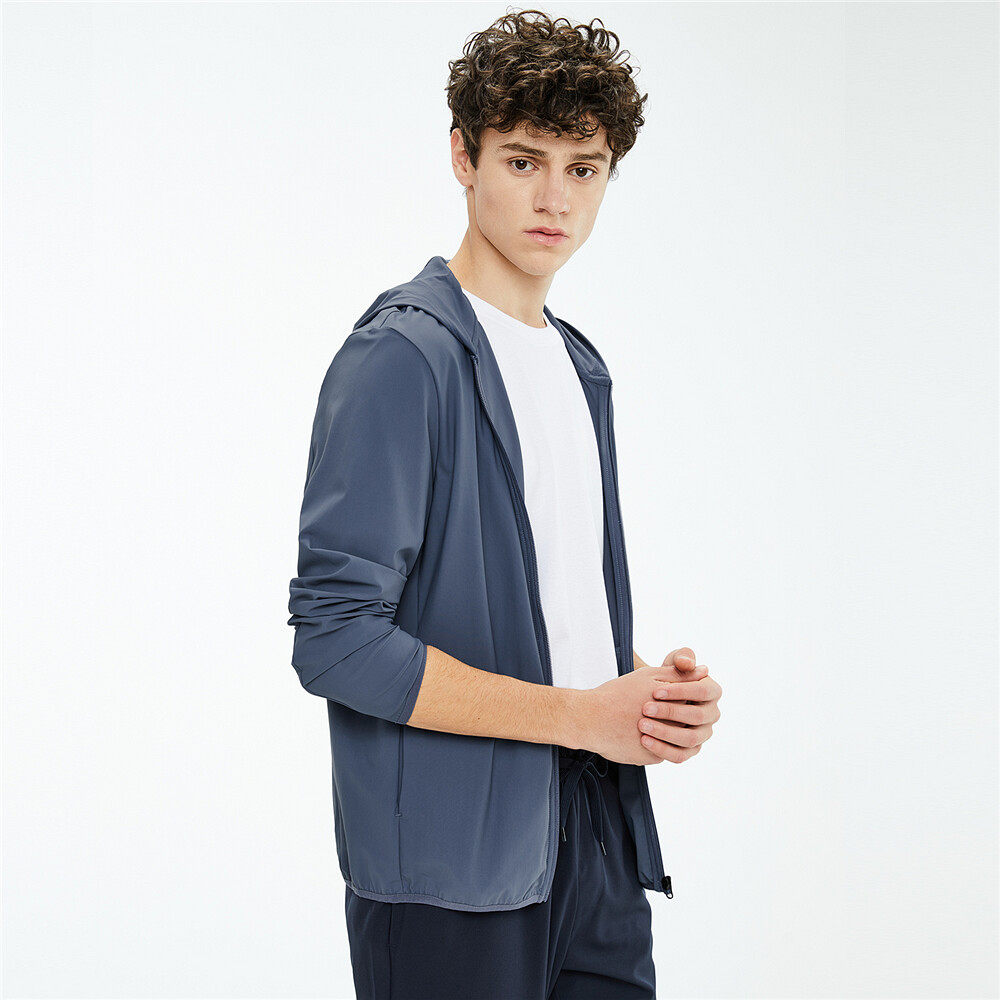 佐丹奴外套男装gmotion印花连帽风衣男生休闲运动上衣风衣