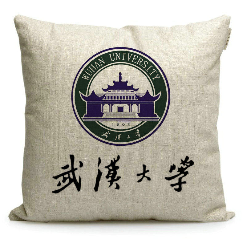 武汉大学纪念品周边定制校徽礼品学生座椅靠垫靠垫