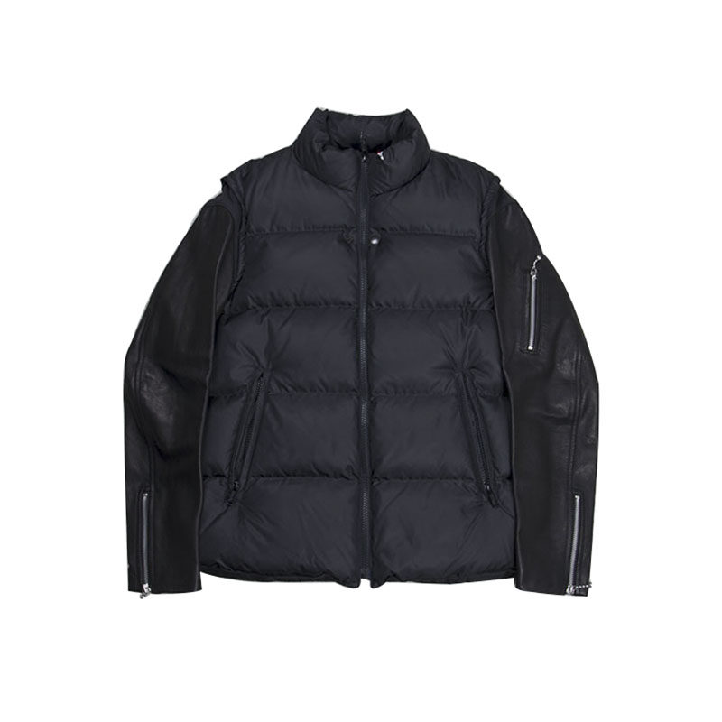 现货undercover leather sleeve down jacket羽绒服ucp9202-1