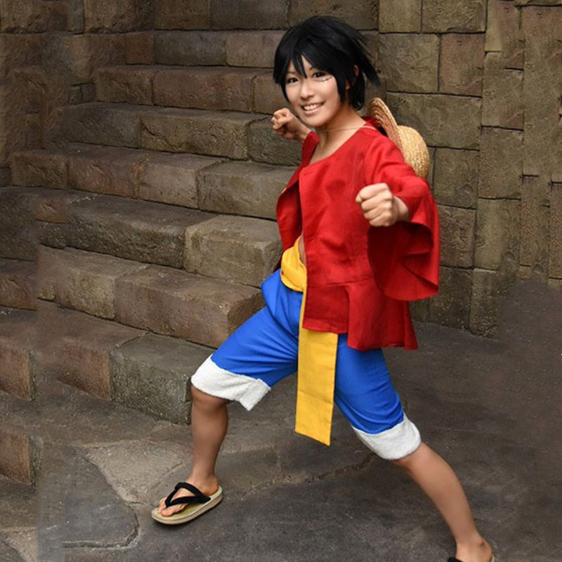 海贼王cosplay服装 路飞 cos服 同款衣服 日本动漫 cosply男全套