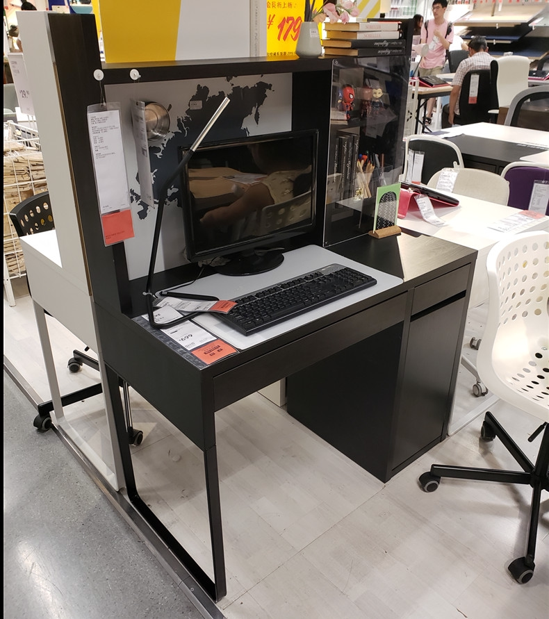宜家家居ikea米克工作台电脑桌办公桌国内代购办公电脑桌