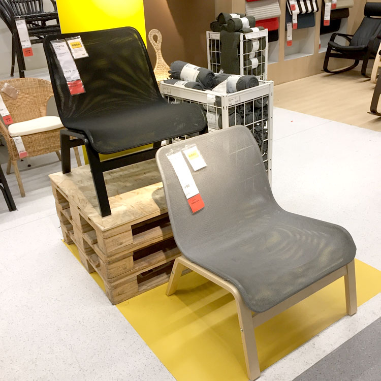 宜家家居ikea诺姆拉休闲椅灰色黑色国内代购其它椅子