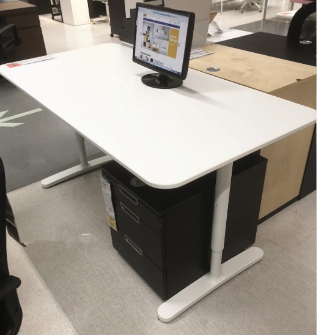 宜家家居ikeabekant贝肯肯特书桌电脑桌80cm办公桌国内书桌