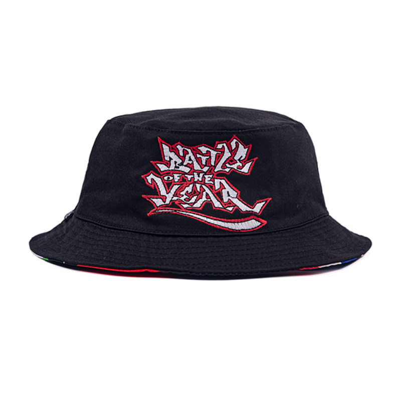 us联邦街牌食钓boty合作款渔夫帽子男女撞色格纹帽子