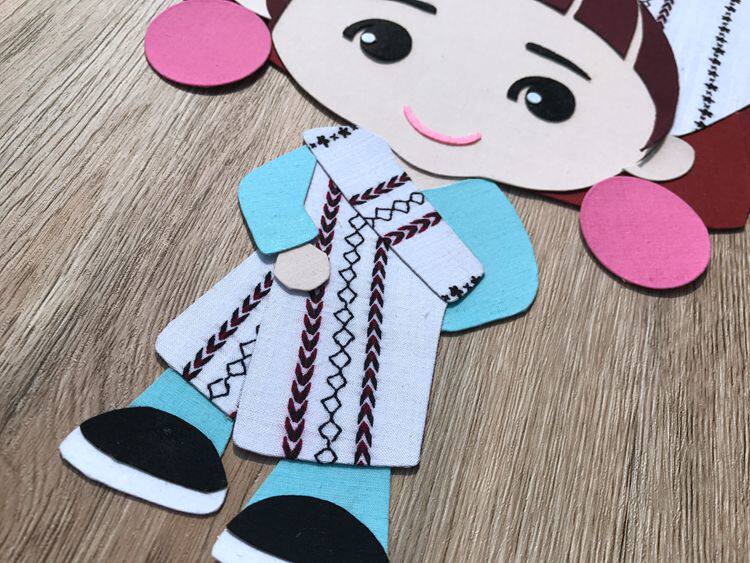 独龙族民族学生diy手工布艺免剪材料贴画布贴画缝纫diy材料套装