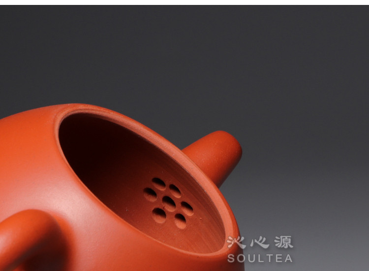 沁心心源台湾杨文吉文吉紫砂壶朱泥壶手拉壶160ml210ml茶壶