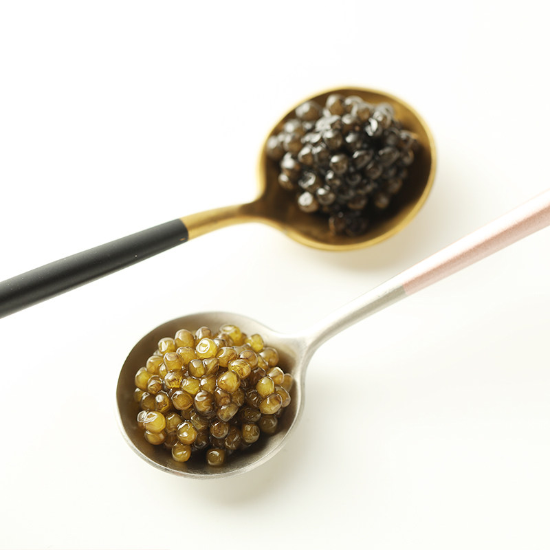 黑珍珠 鱼子酱 大颗粒beluga级 鲟鱼子酱 100g 即食鱼籽酱 鱼子