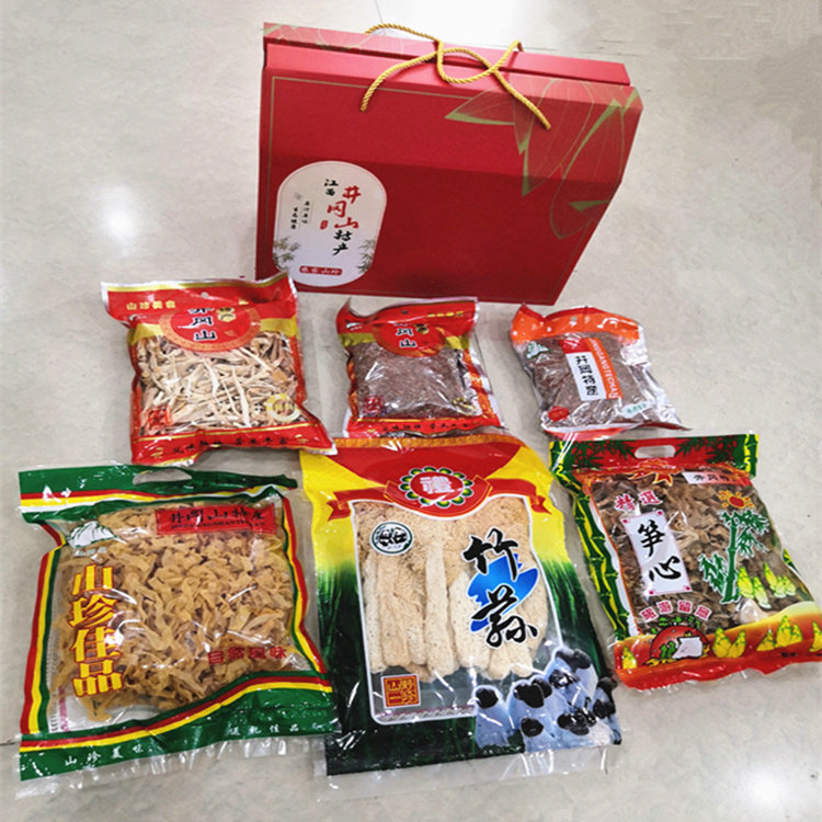 江西竹荪礼包送礼干货土干农家豆皮井冈山红米香菇类