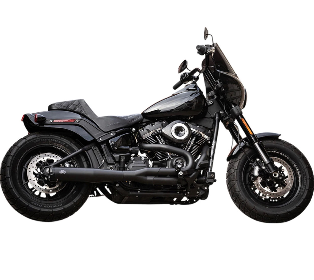 18年全段一全二出匪帮哈雷ds滑翔凌动排气摩托车排气管