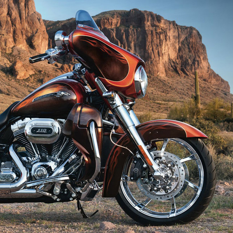 哈雷轮圈加大轮毂前轮21英寸改装旗舰王改装滑翔路摩托车轮毂