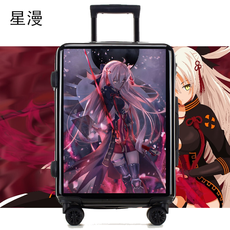 星漫吾王fate行李箱男贞德旅行箱超轻登机箱动漫周边二次元密码箱