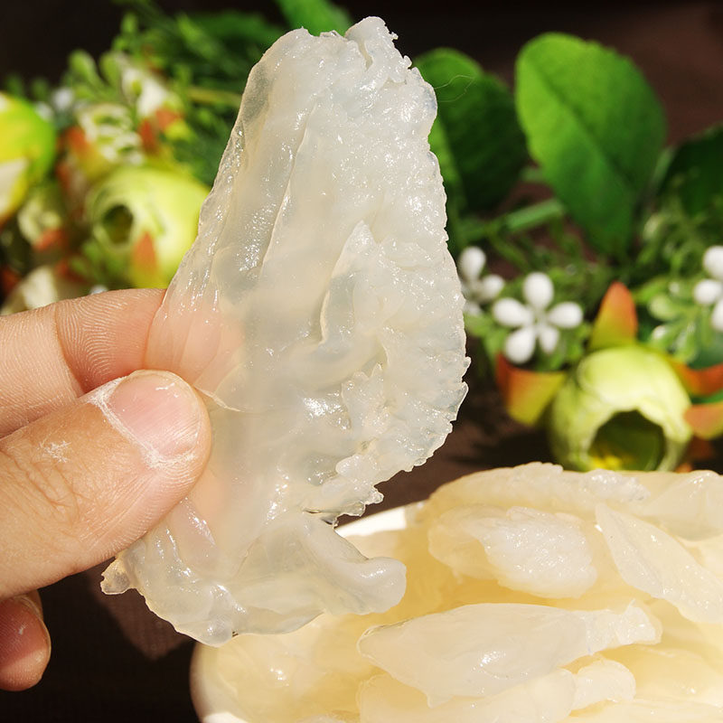 野生白花海蜇头口感脆无沙非即食海蜇丝海蜇皮老醋海蜇头