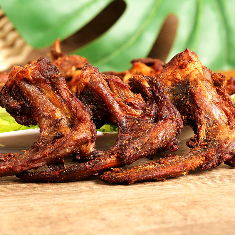 罗桂英特产椒盐风干200克新鲜孜然香酥三明骨架鸭肉零食