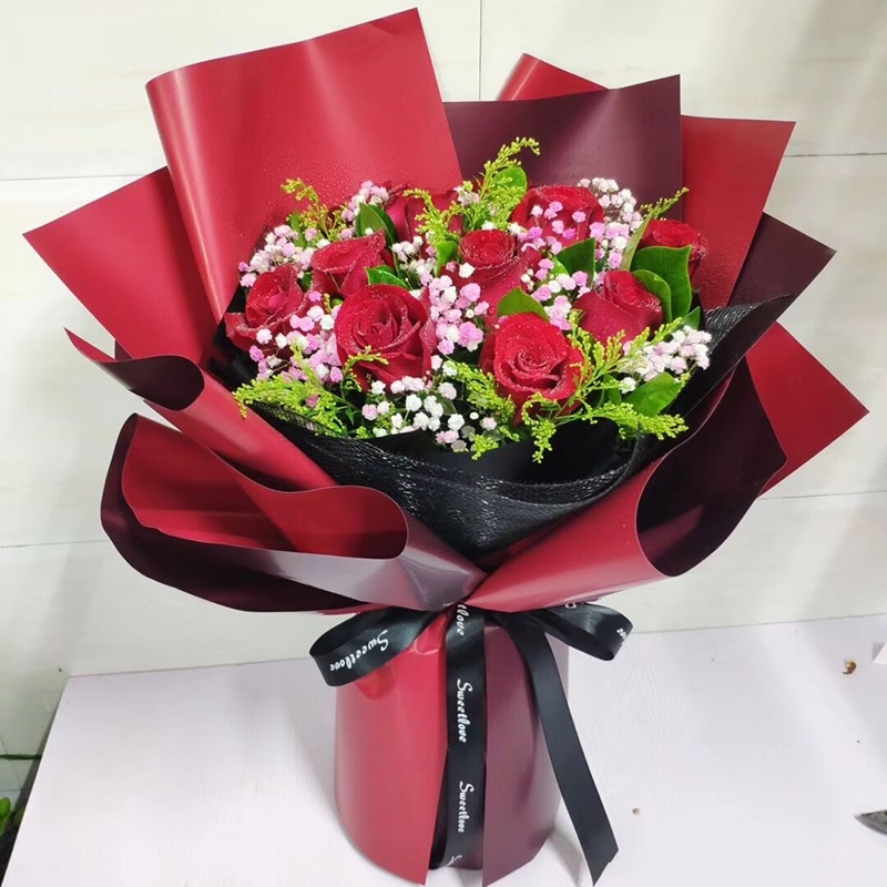 11朵玫瑰花束送女友闺蜜生日鲜花速递北京南京佛山广州同城配送花