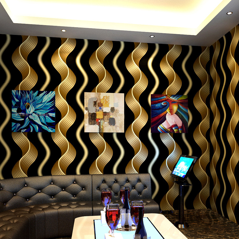 ktv墙纸歌厅闪光墙布3d反光专用酒吧主题pvc墙纸