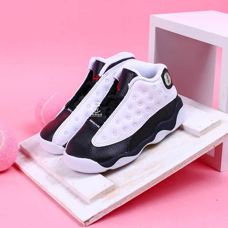 jordanaj13黑白童鞋宝宝球鞋414581-104童鞋