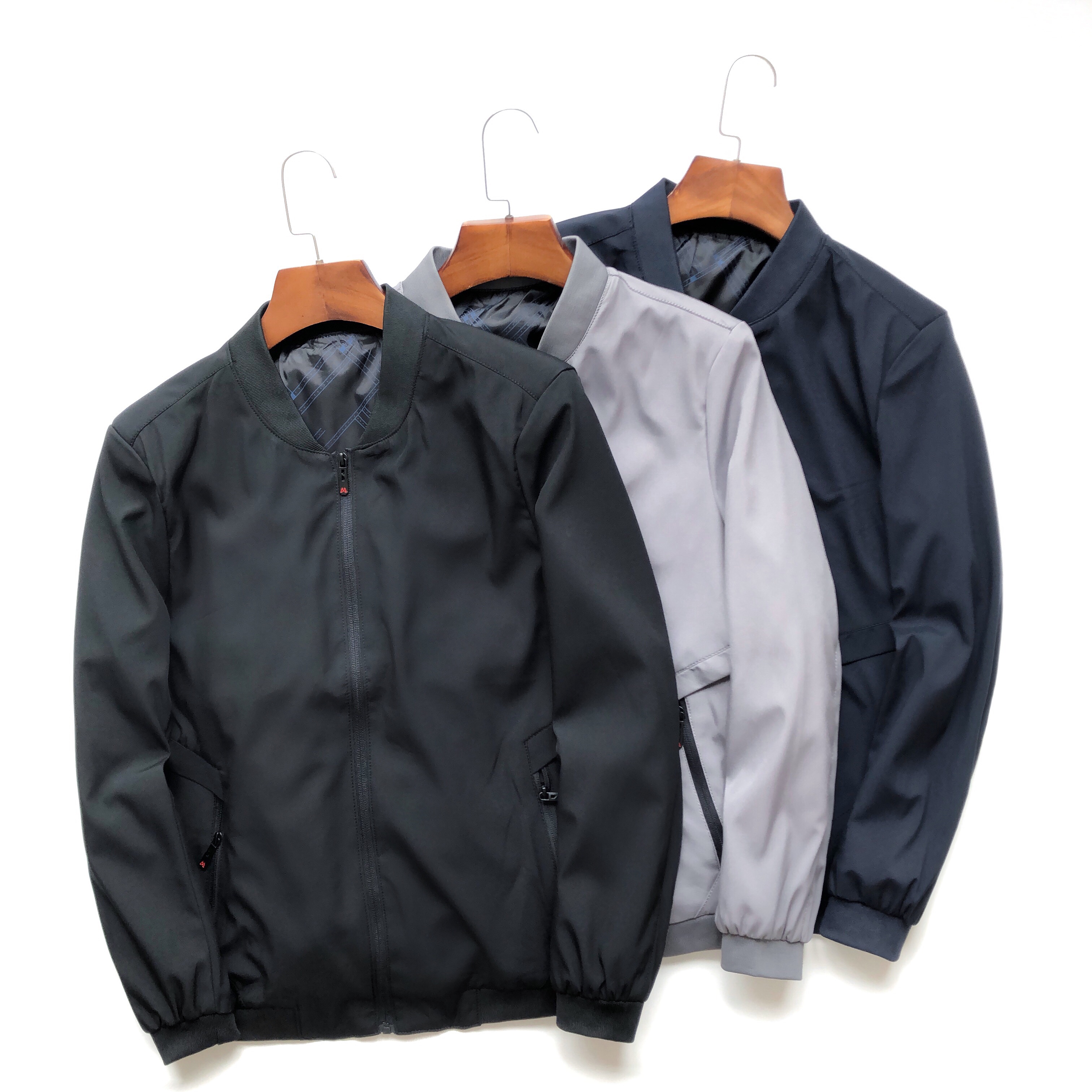 超值捡漏 高级定制面料秋季高端男士运动休闲棒球服夹克衫外套