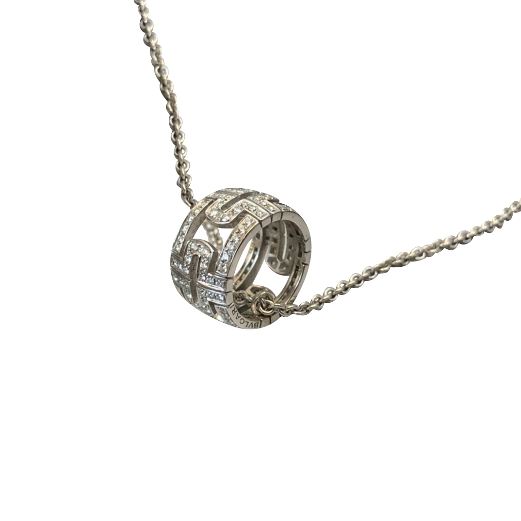 5折即刻新宝宝格丽bvl白金parentesi项链满钻专柜项链