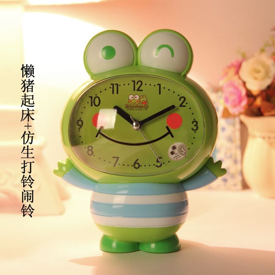 粉色女生小学生定时器女孩女孩儿儿童小闹钟家用提醒台钟