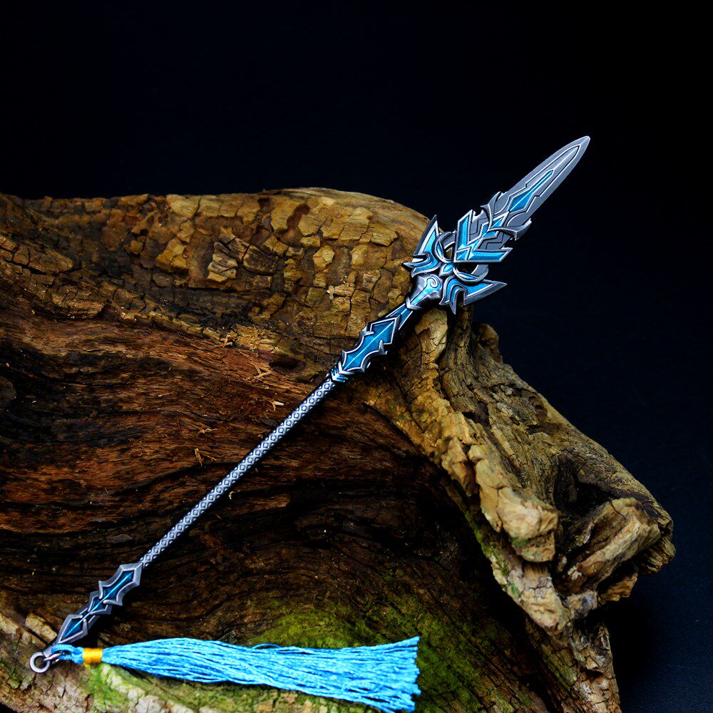 早斗昊天唐莲佛怒模型武器合金霸王枪罗大陆三蓝其他模型玩具