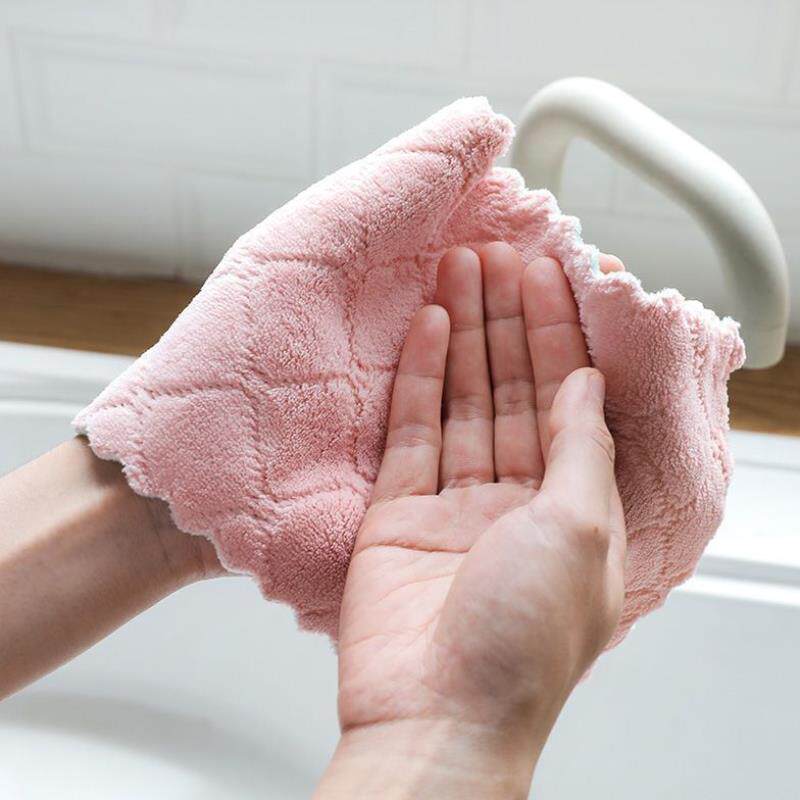 洗碗布不沾油抹布厨房擦手擦桌擦碗百洁布巾加厚清洁吸水毛巾