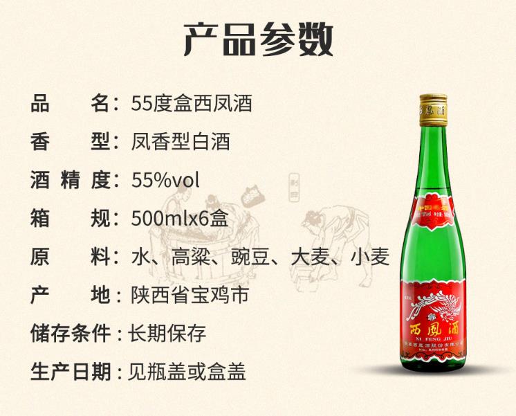 西凤酒1956 价格表图片