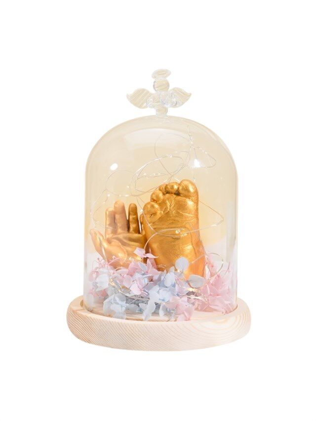 生日情侣礼品发光3d立体手膜克隆diy模型手脚印