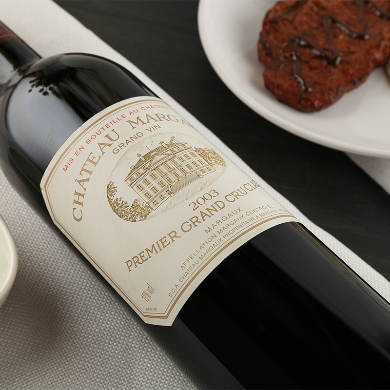 js97分2003年玛歌酒庄正牌红葡萄酒750ml1瓶margaux葡萄酒