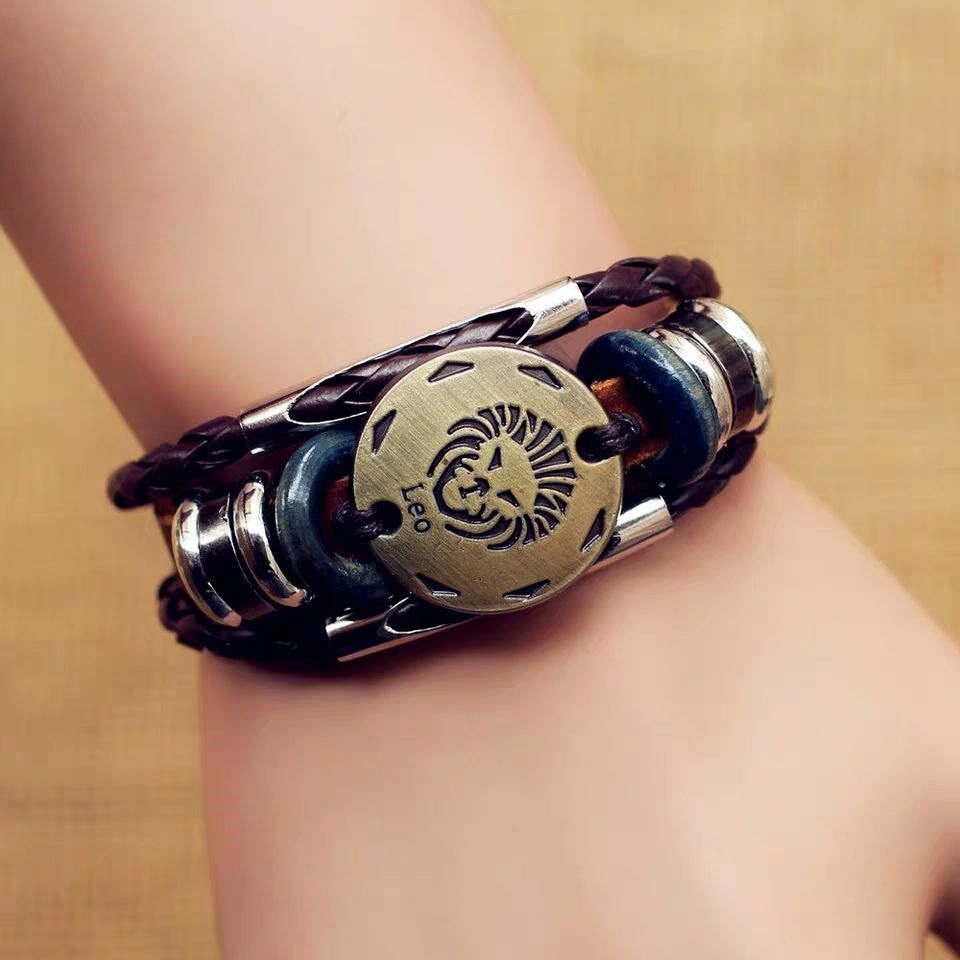 情人节配饰手腕饰品十二星座手镯男士金牛金牛星星座手链