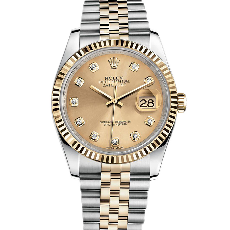 保值收藏[9.8新]劳力士日志型钢/18K黄金自动机械手表男116233