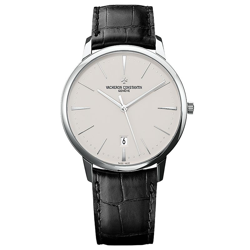 保值收藏[9.8新]江诗丹顿手表男传承18K白金自动机械手表男85180