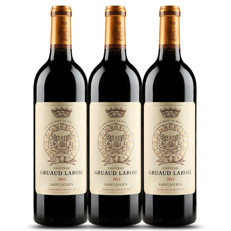 1月循环2013年金玫瑰庄园葡萄酒750ml3瓶gruaudlarose葡萄酒
