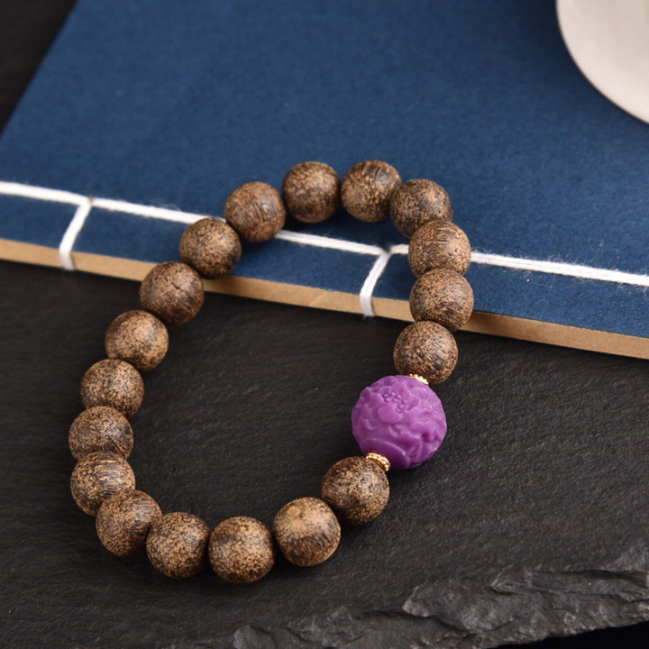 关注免保越南老料沉香10mm18颗文玩佛珠手串手串