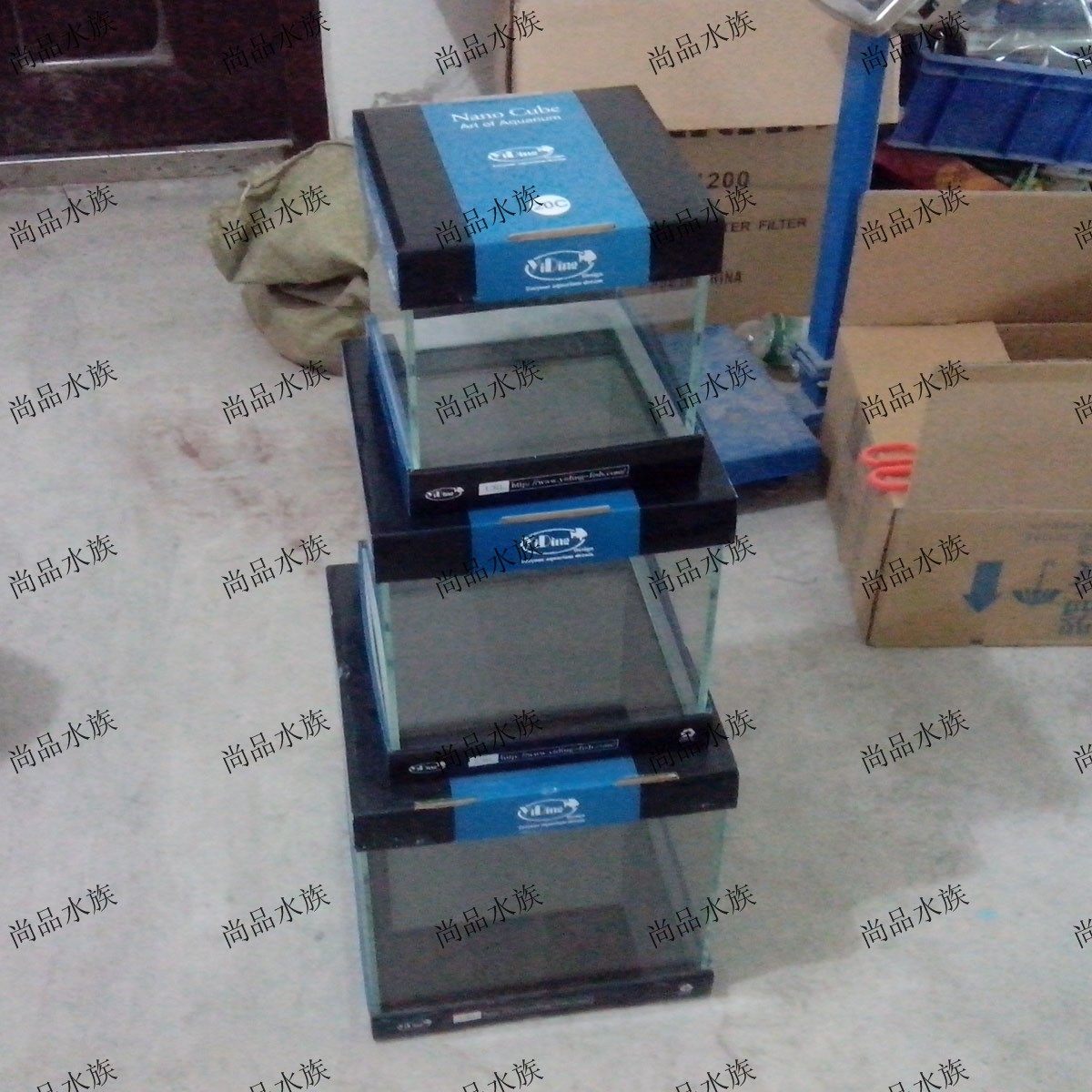 尚品水族亿鼎鼎超白缸30方缸yiding超白鱼缸30cm鱼缸