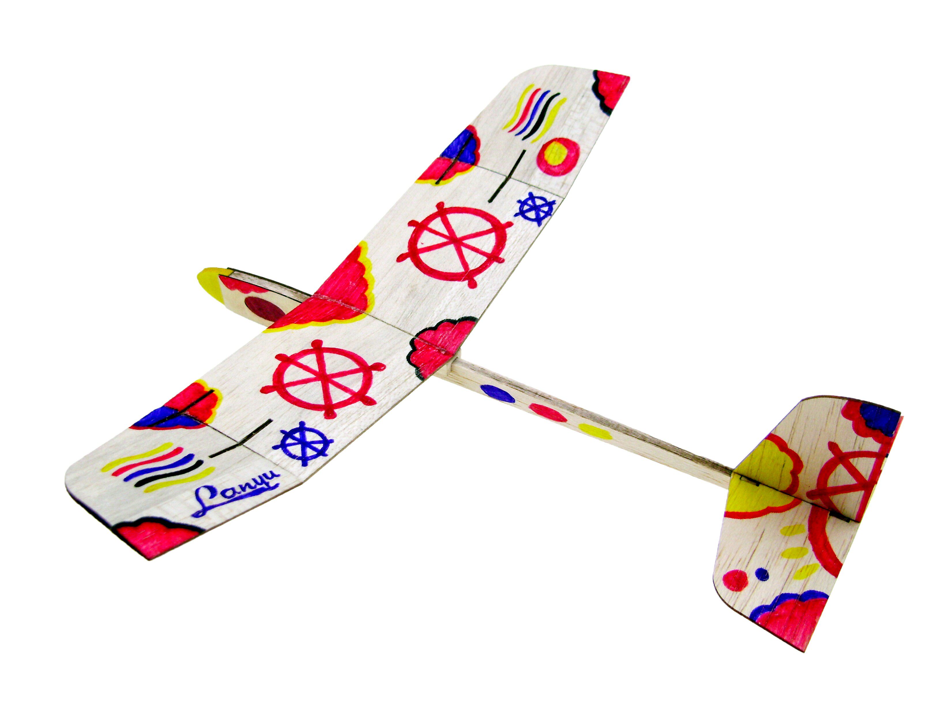 猫头鹰手掷飞机模型diy手工拼装中小学航模竞赛飞机模型