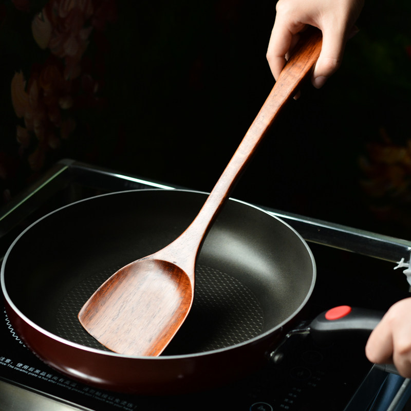 铲子加点不粘锅专用木头锅铲长柄防烫荷木炒菜锅铲