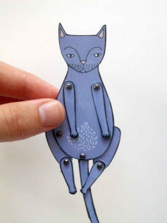 出口儿童解压手工玩具纸片人拉木偶工具包16个其他手工制作