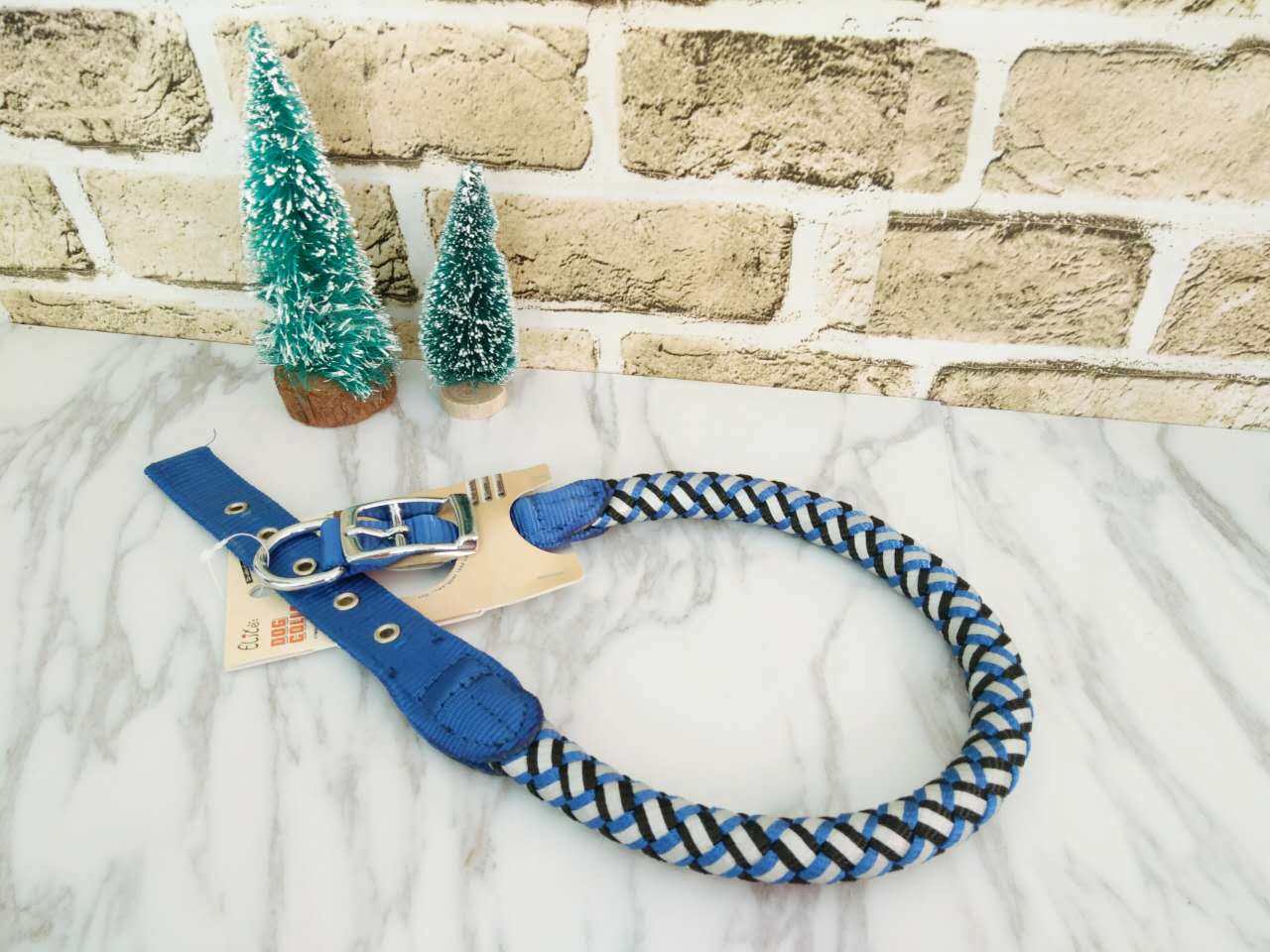 bbq70cm萨摩毛边金毛边耐用爱宠尼龙项圈绳单项圈