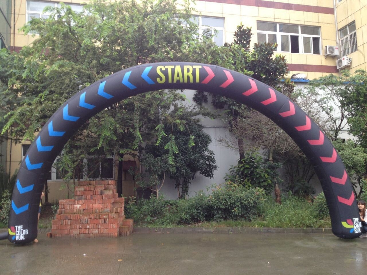 闭气充气拱门气模帐篷彩虹开业门头拱门模型拱门